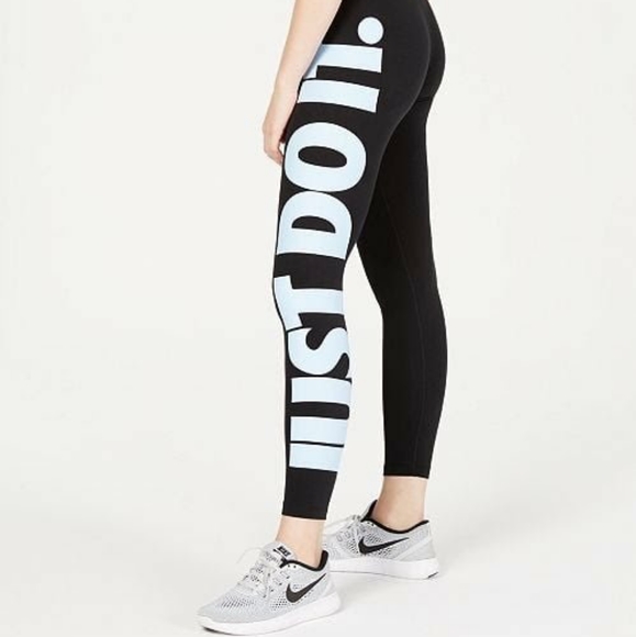 SOLD NIKE Legasee Just Do It Black Leggings Tights - Picture 2 of 10